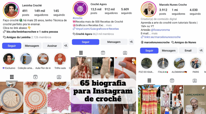 biografia para instagram de croche