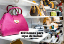 nomes para lojas de bolsas