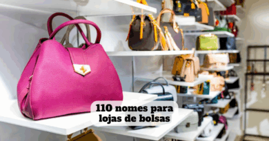 nomes para lojas de bolsas