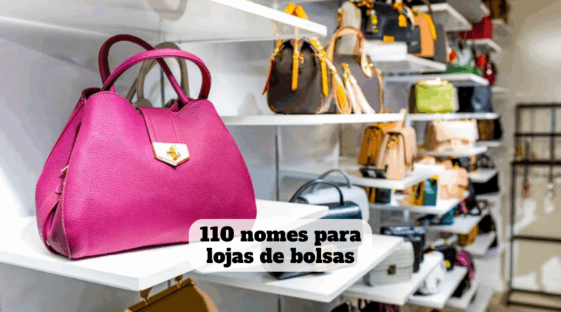 nomes para lojas de bolsas