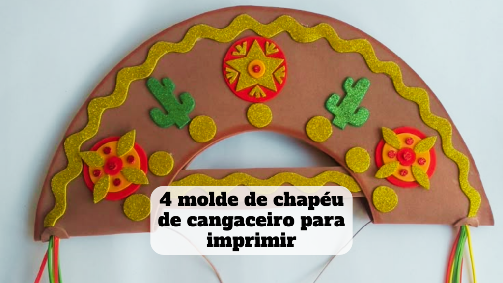 molde de chapéu de cangaceiro para imprimir