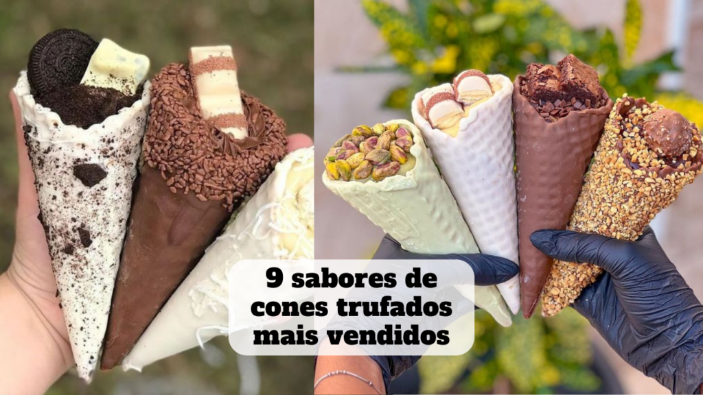 sabores de cones trufados mais vendidos