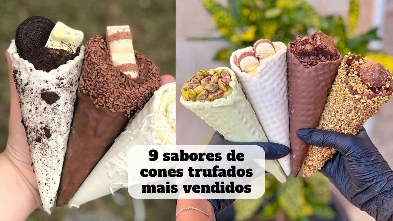 sabores de cones trufados mais vendidos