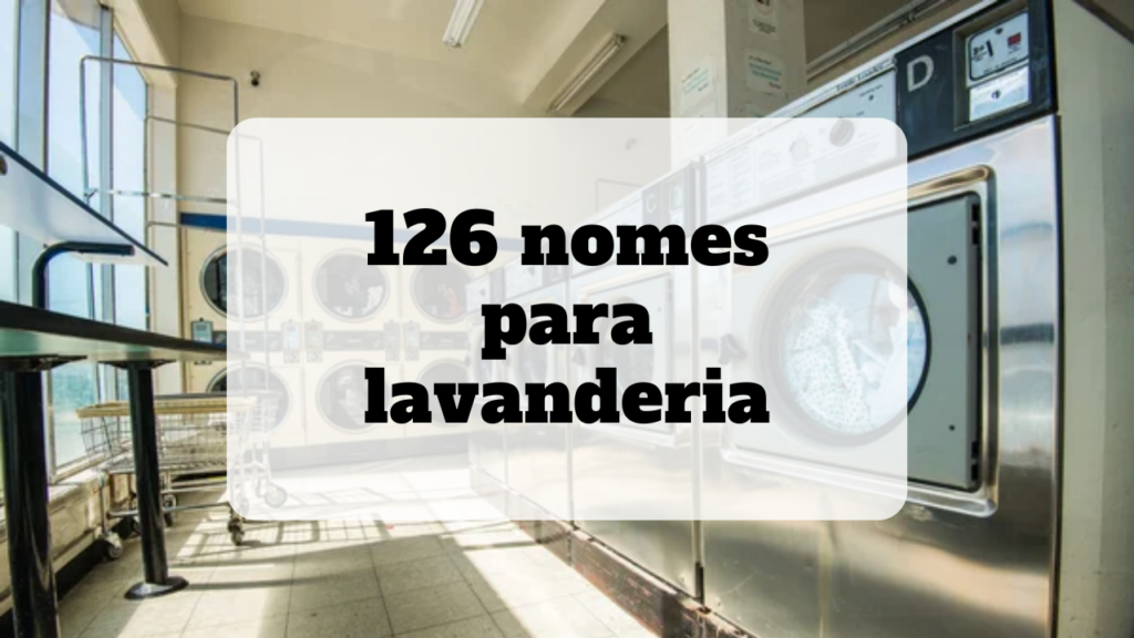 nomes para lavanderia