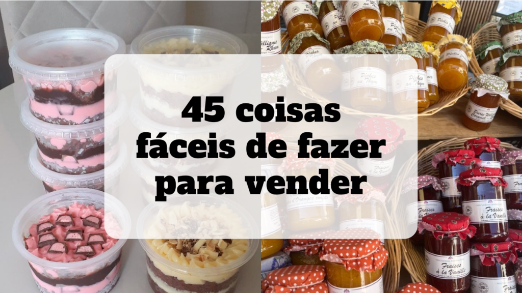 coisas fáceis de fazer para vender