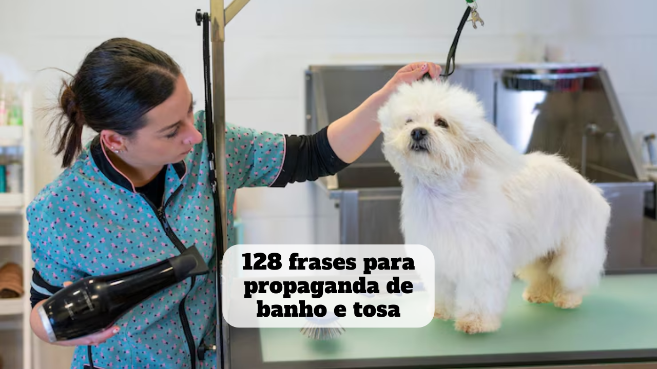 frases para propaganda de banho e tosa