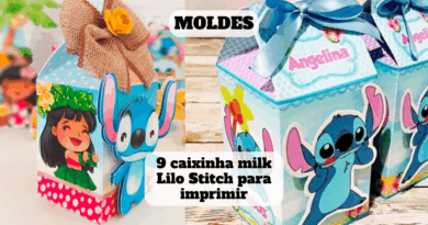 caixinha milk lilo stitch para imprimir