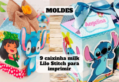 caixinha milk lilo stitch para imprimir