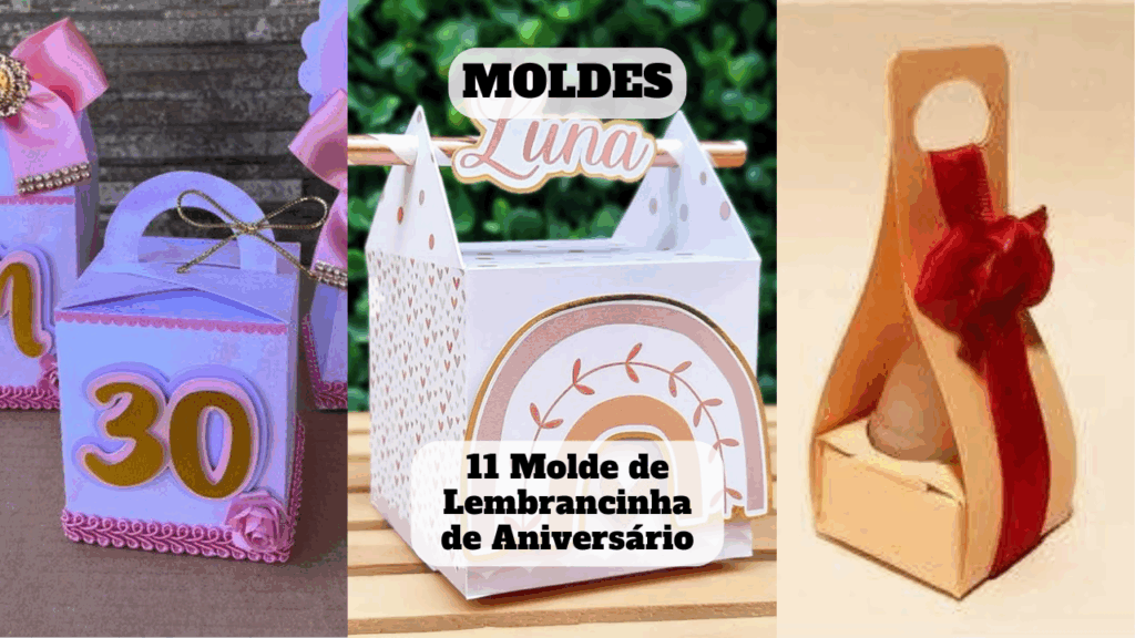 molde de lembrancinha de aniversário