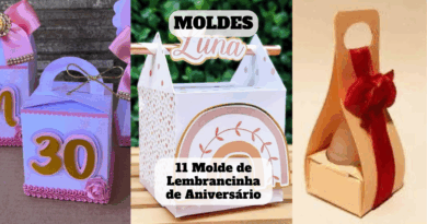 molde de lembrancinha de aniversário