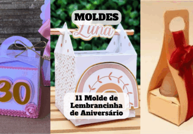 molde de lembrancinha de aniversário