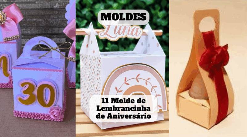 molde de lembrancinha de aniversário