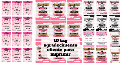 tag agradecimento cliente para imprimir
