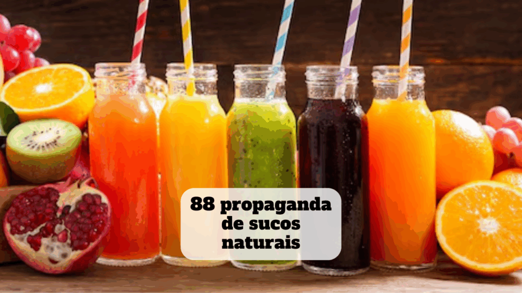 propaganda de sucos naturais