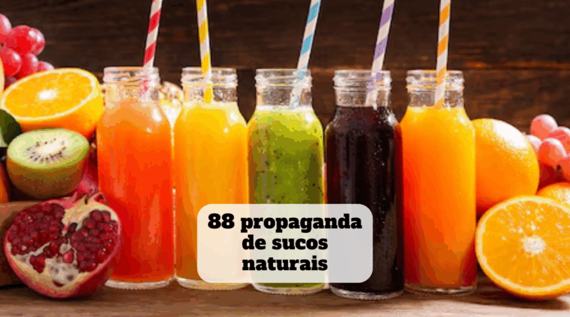 propaganda de sucos naturais