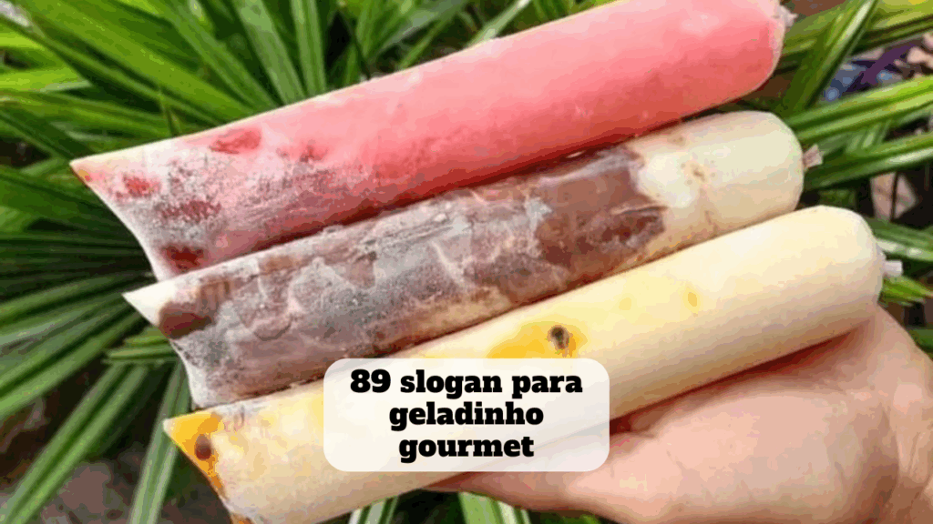 slogan para geladinho gourmet