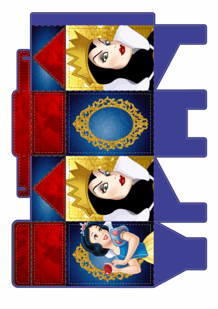 caixinha milk branca de neve para imprimir