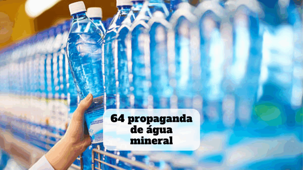 propaganda de agua mineral