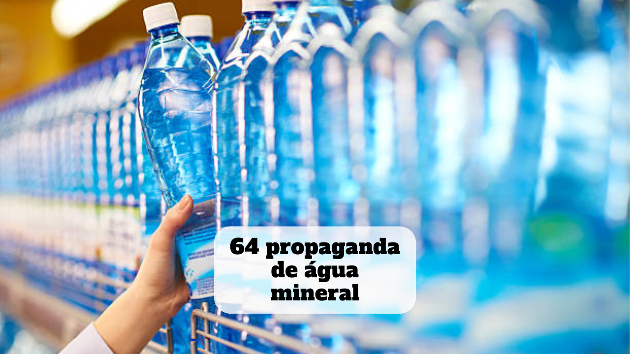 propaganda de agua mineral
