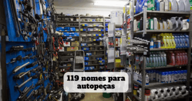 nomes para autopeças
