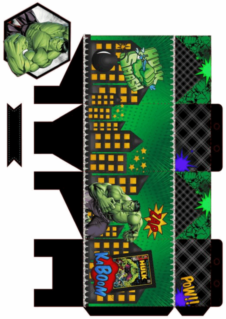 caixinha milk vingadores para imprimir