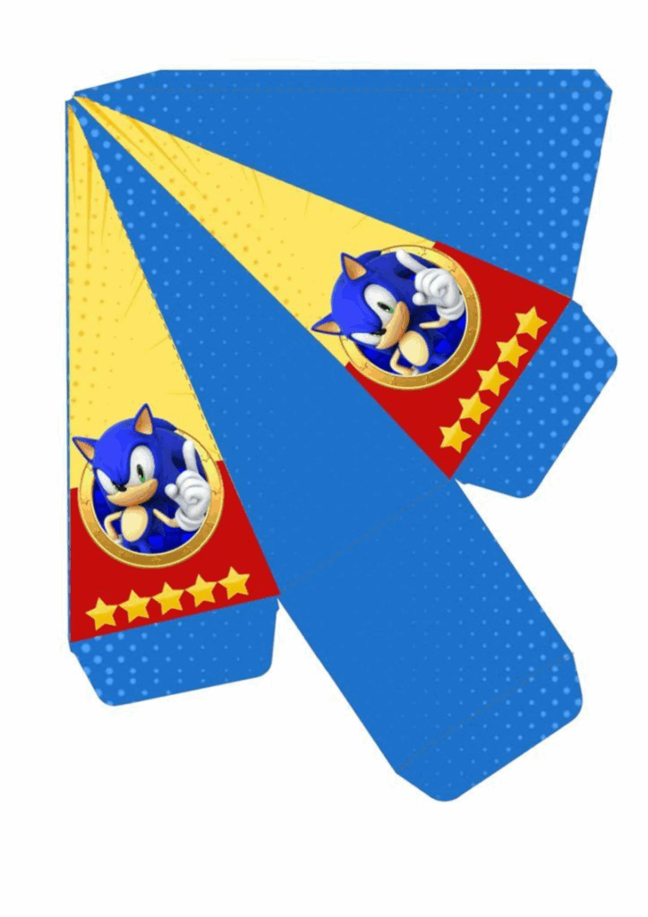 caixa piramide sonic para imprimir