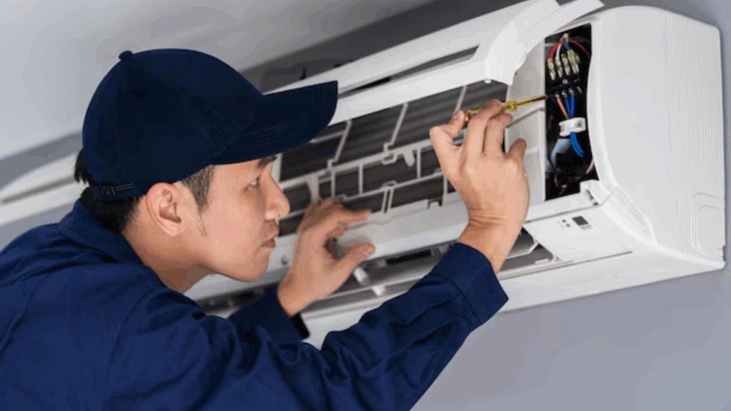 propaganda limpeza de ar condicionado