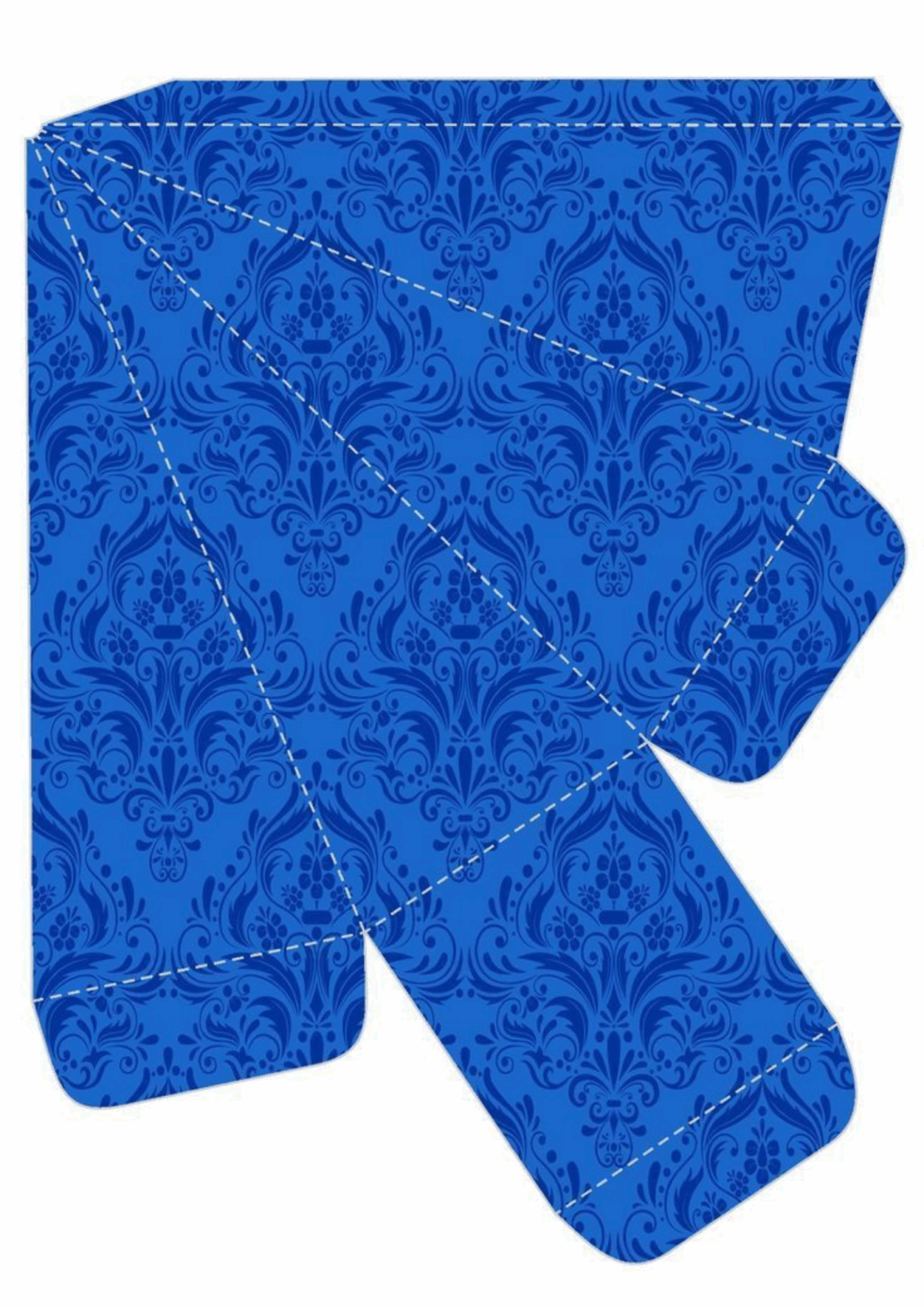 10 Caixa Piramide Azul Para Imprimir Moldes Grátis