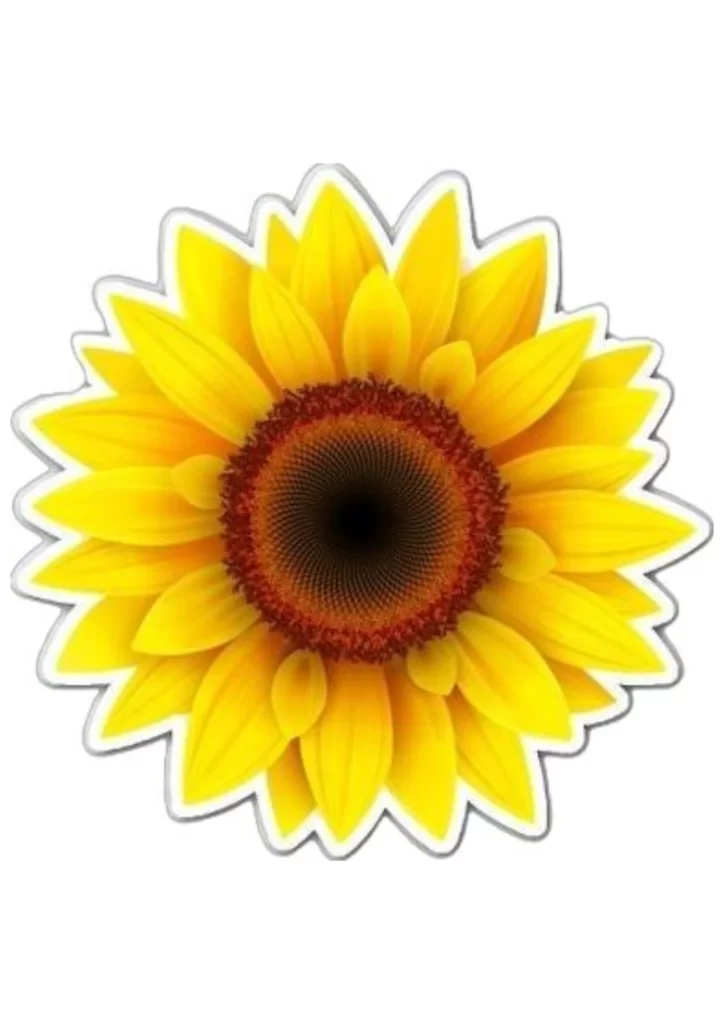 moldes de girassol para imprimir