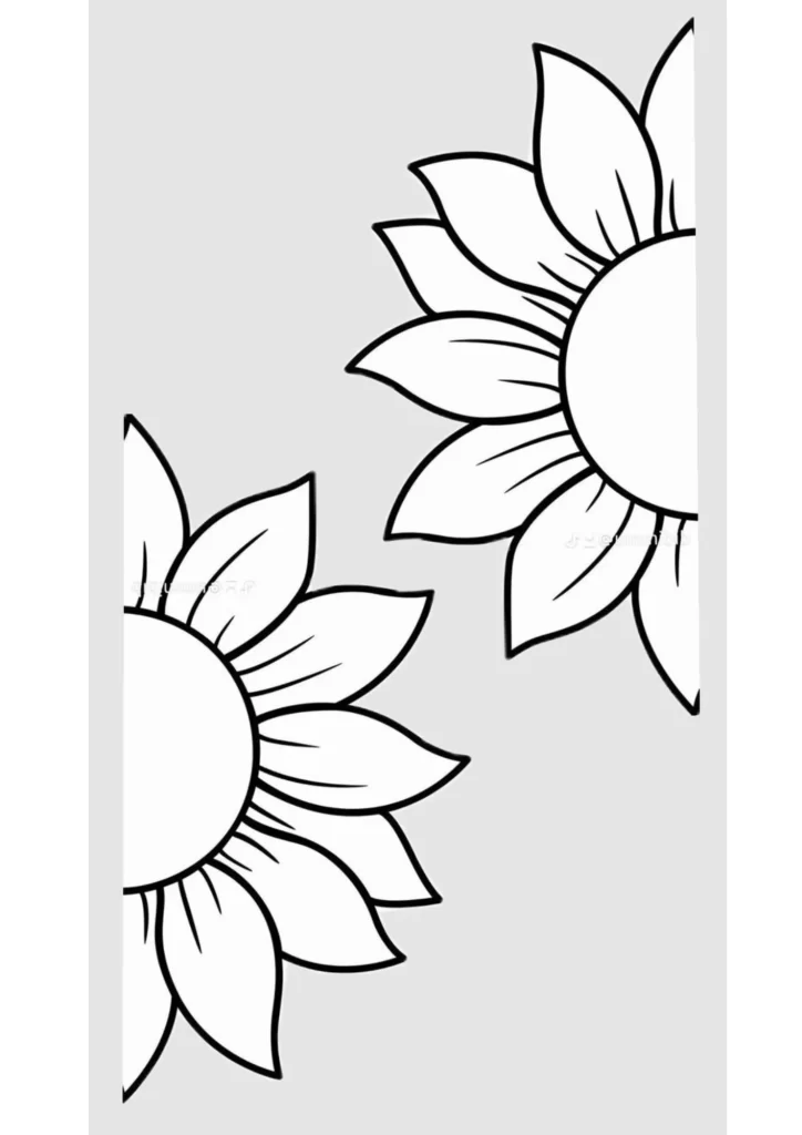 moldes de girassol para imprimir