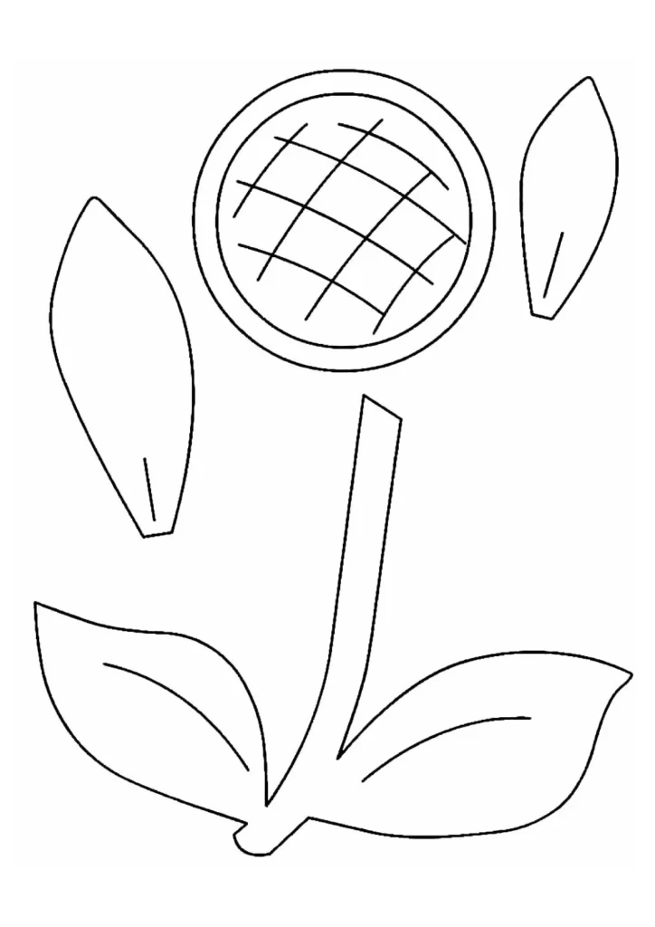 moldes de girassol para imprimir