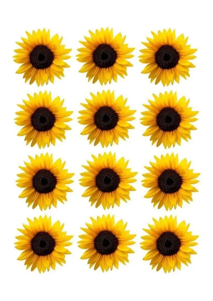 moldes de girassol para imprimir