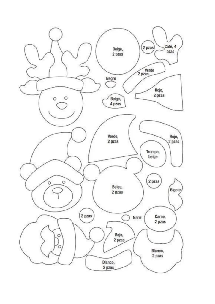 moldes de natal para imprimir