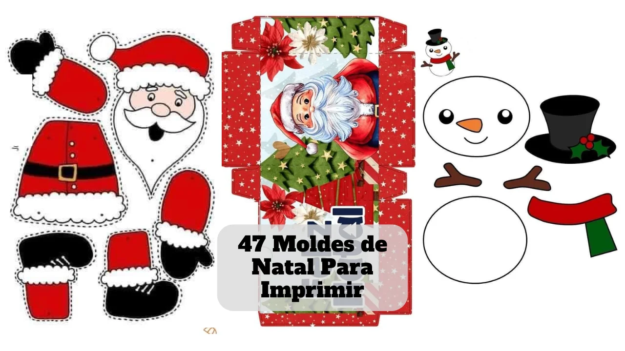 moldes de natal para imprimir