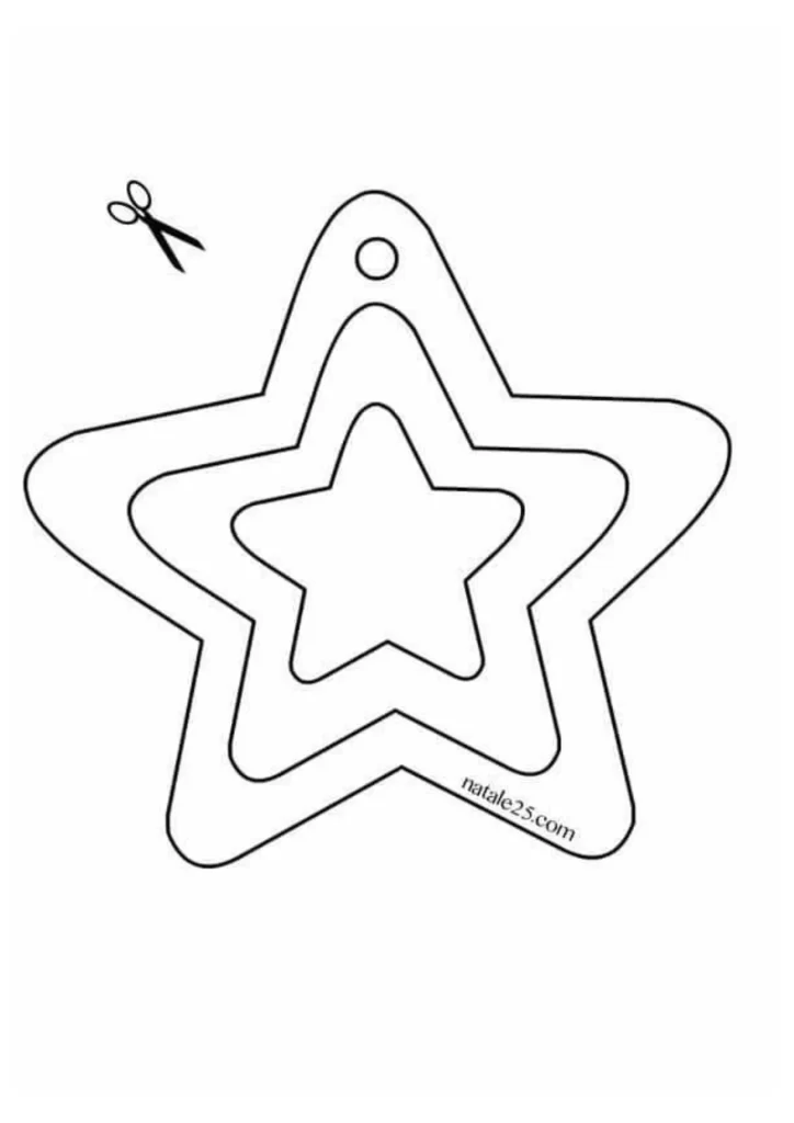 molde de estrela para imprimir