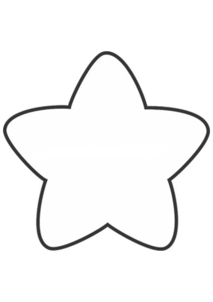 molde de estrela para imprimir