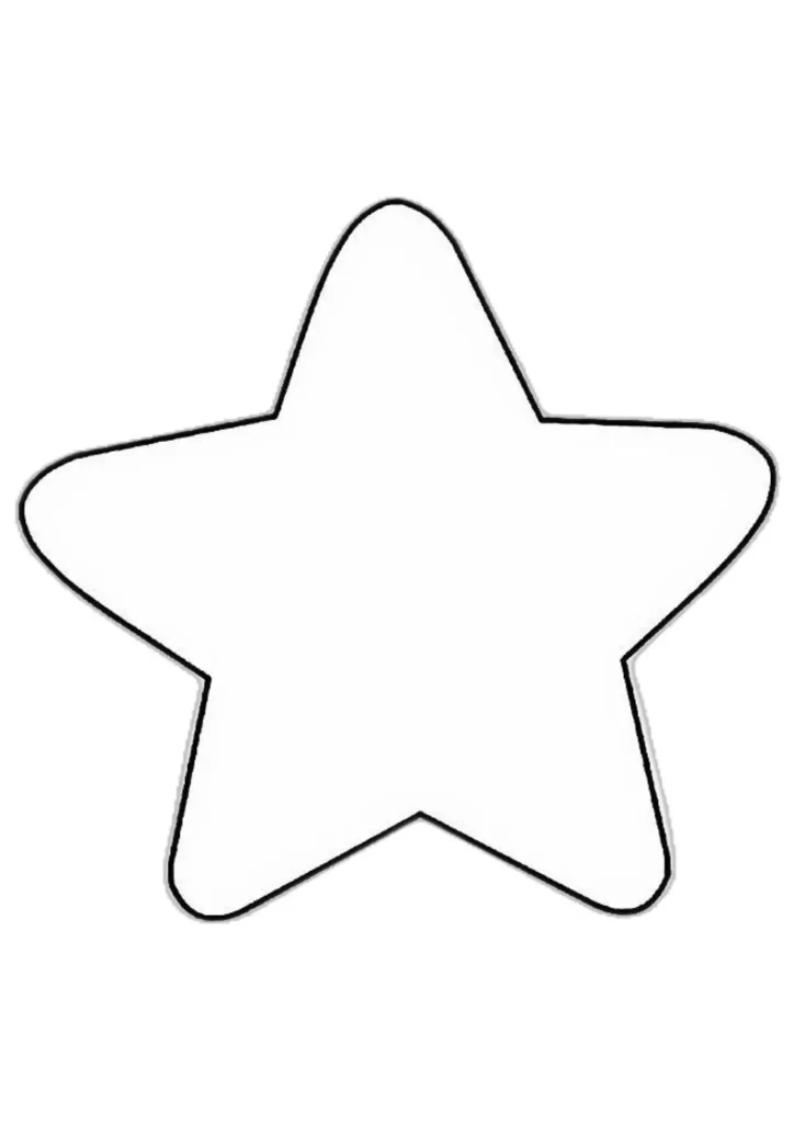 molde de estrela para imprimir