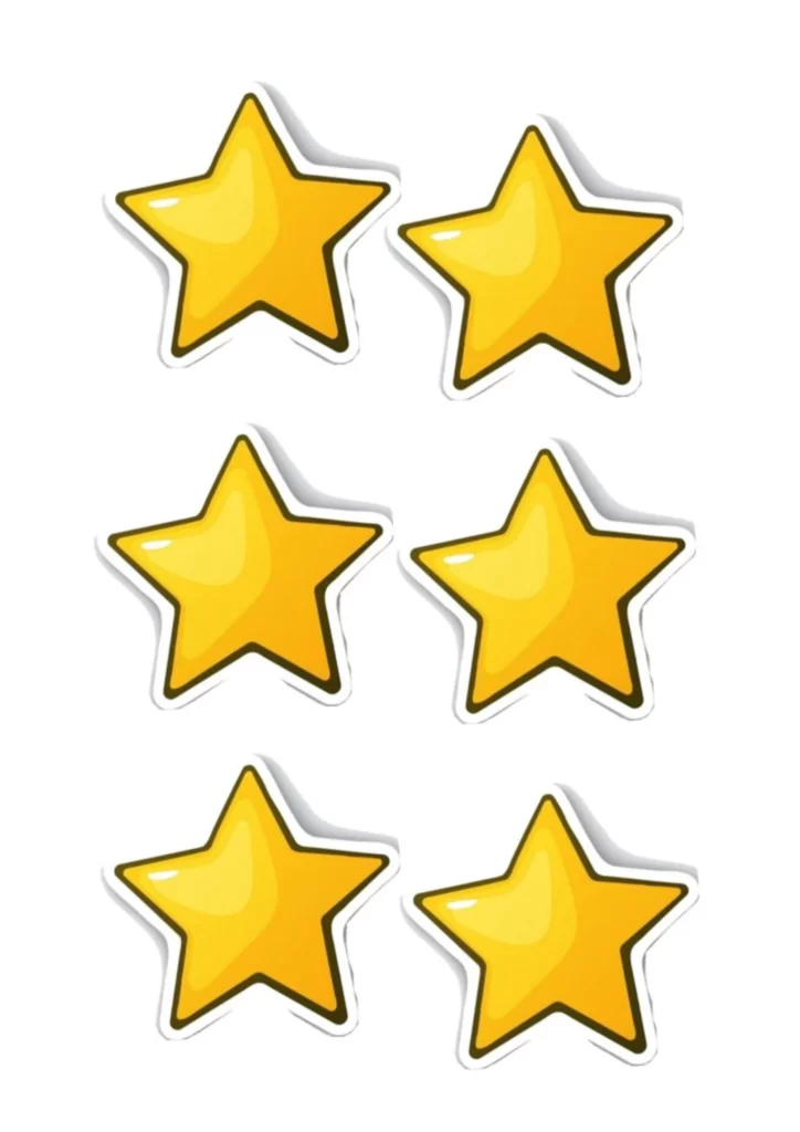 molde de estrela para imprimir