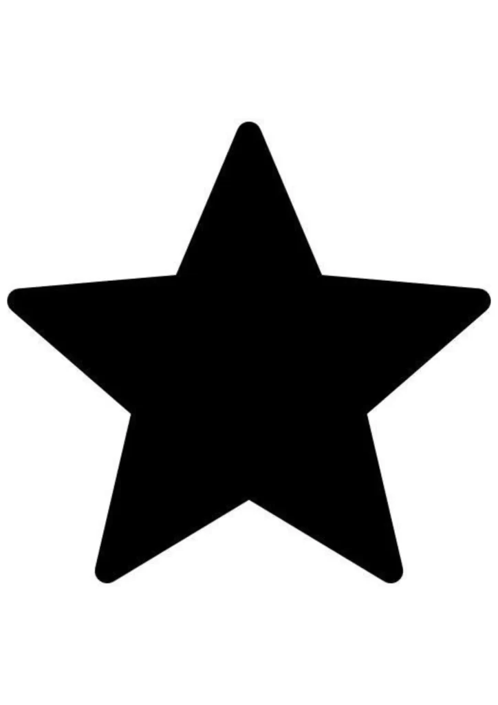 molde de estrela para imprimir