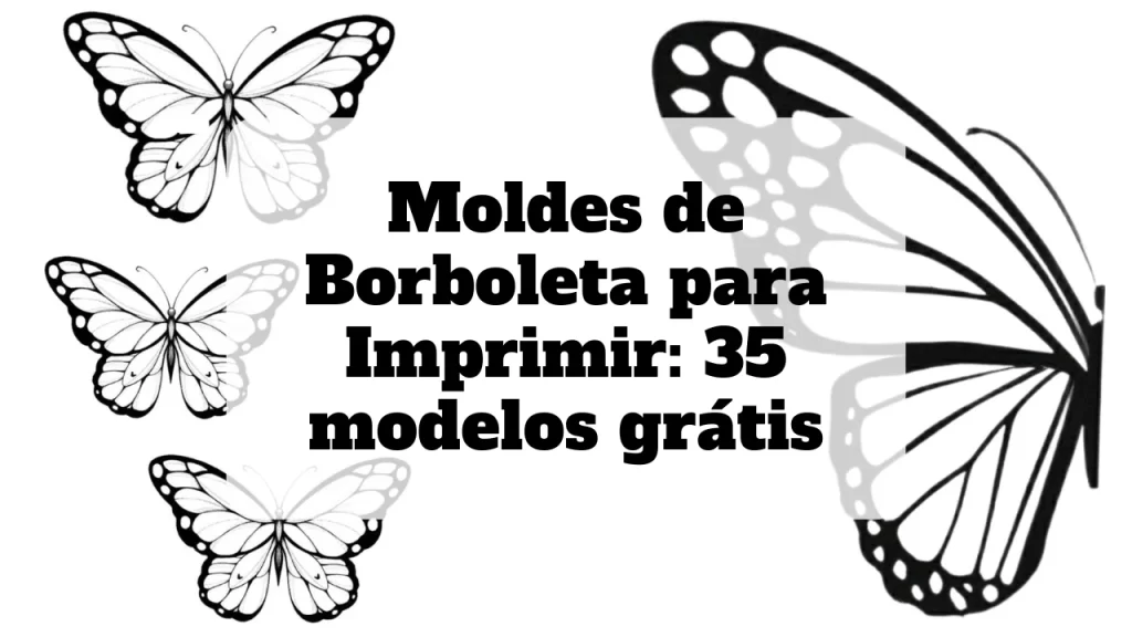 molde de borboleta para imprimir