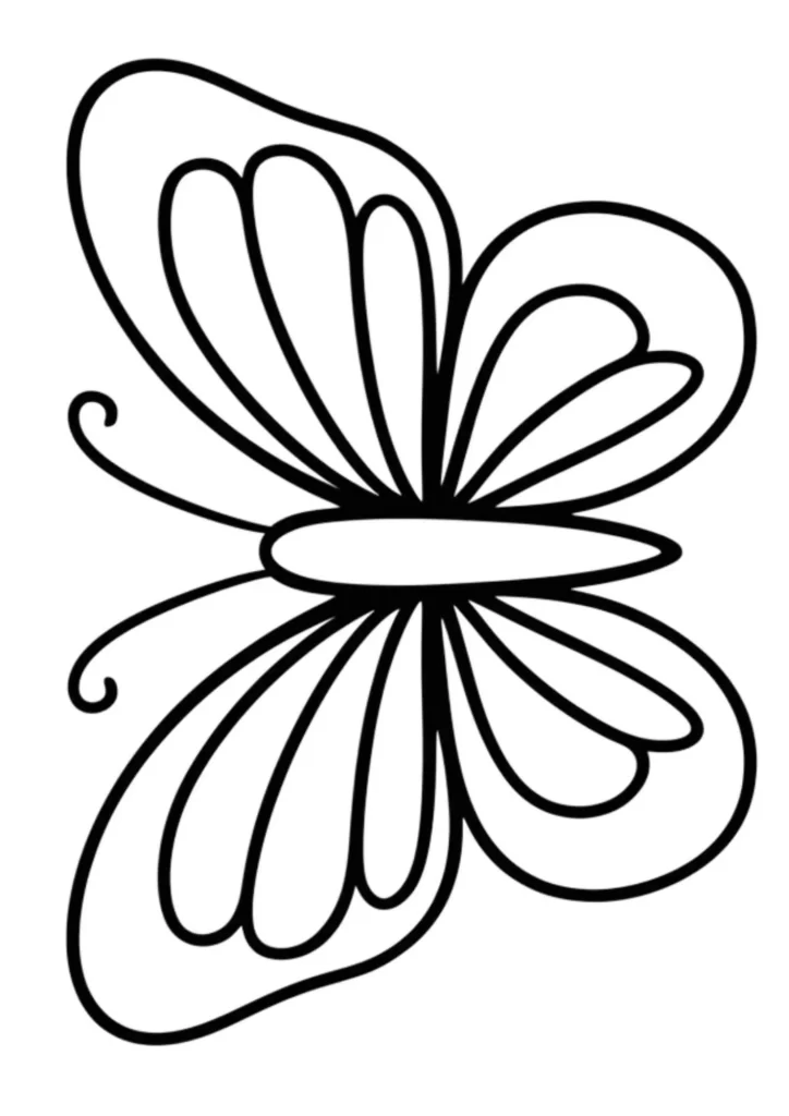 molde de borboleta para imprimir