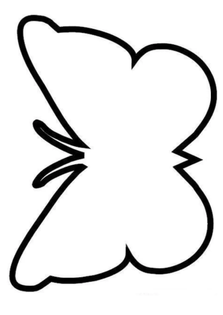 molde de borboleta para imprimir