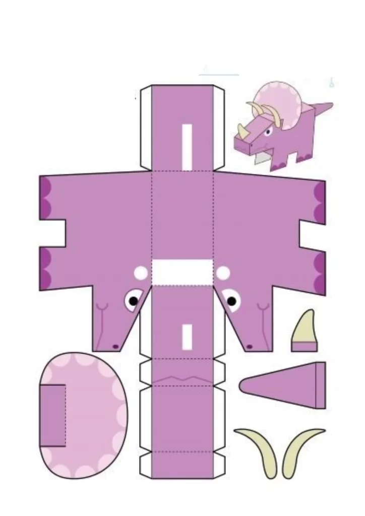 molde de dinossauro para imprimir