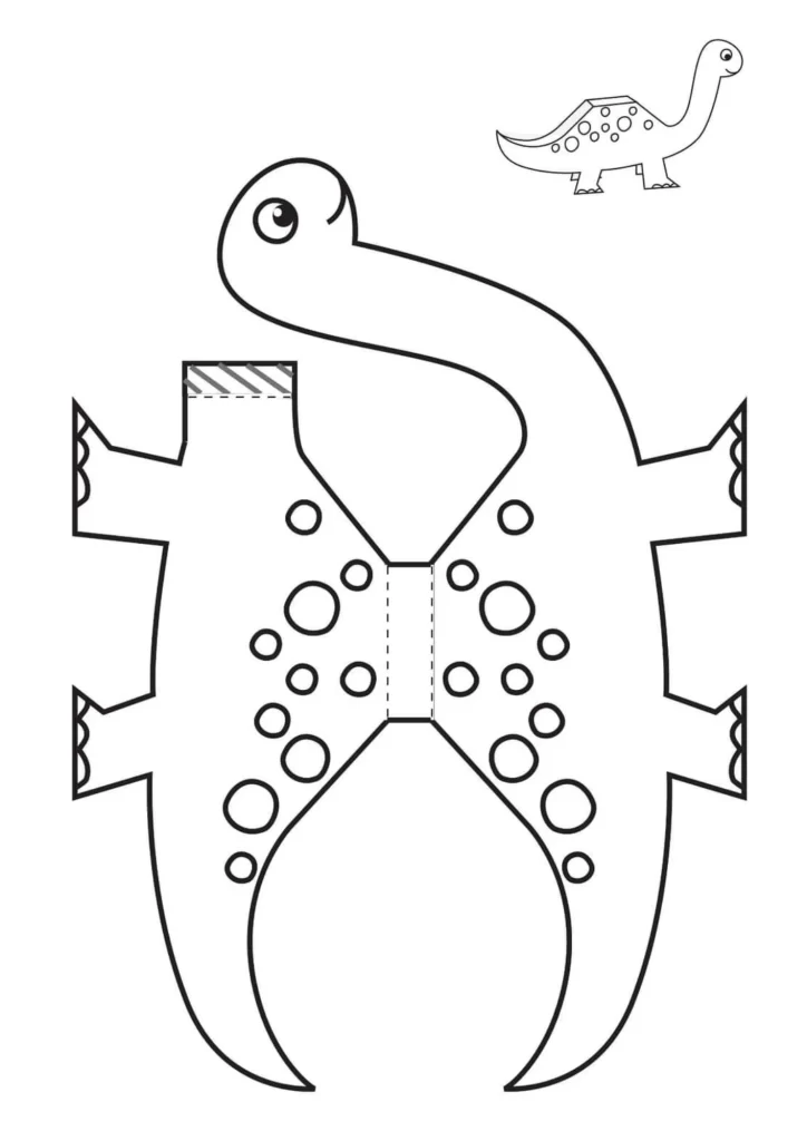 molde de dinossauro para imprimir