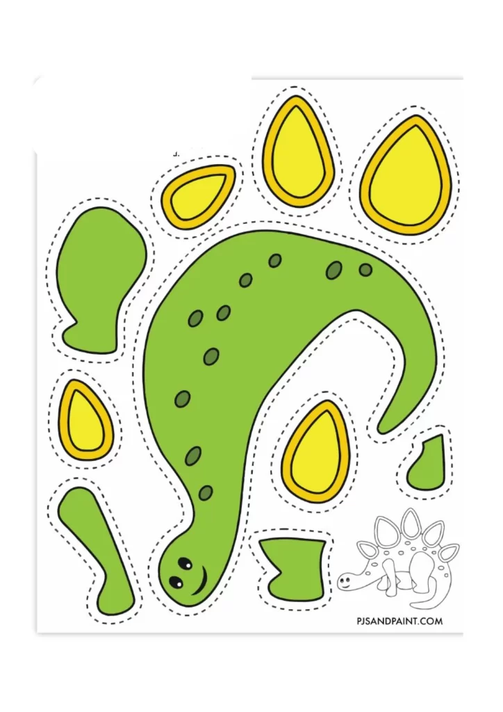 molde de dinossauro para imprimir