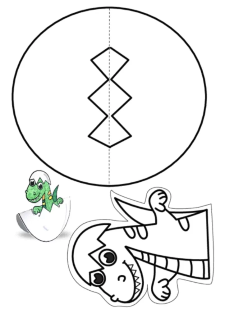 molde de dinossauro para imprimir