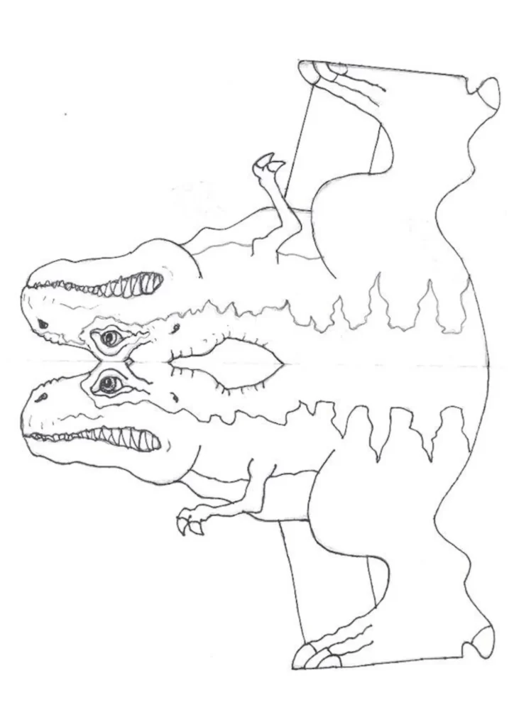 molde de dinossauro para imprimir