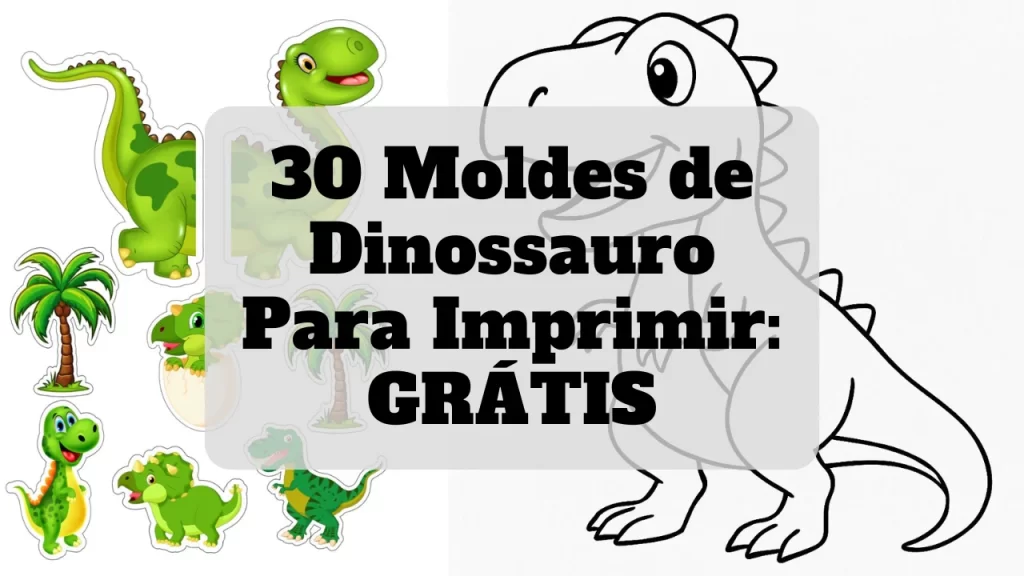 galeria de molde de dinossauro para imprimir