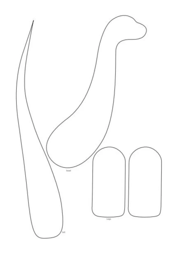 molde de dinossauro para imprimir
