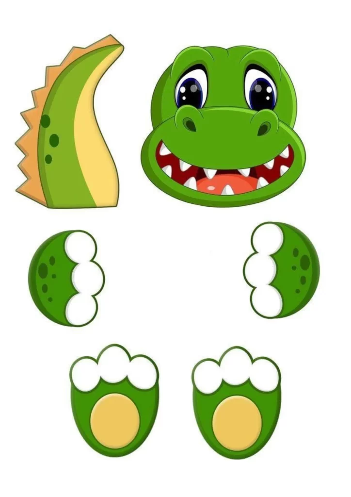 molde de dinossauro para imprimir